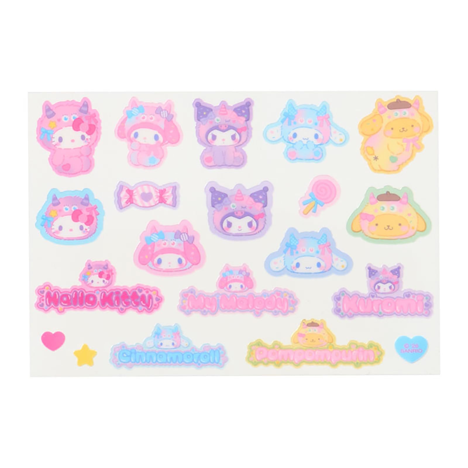 Amazon.co.jp: サンリオ(SANRIO) ステッカーセット（カラフルポップ