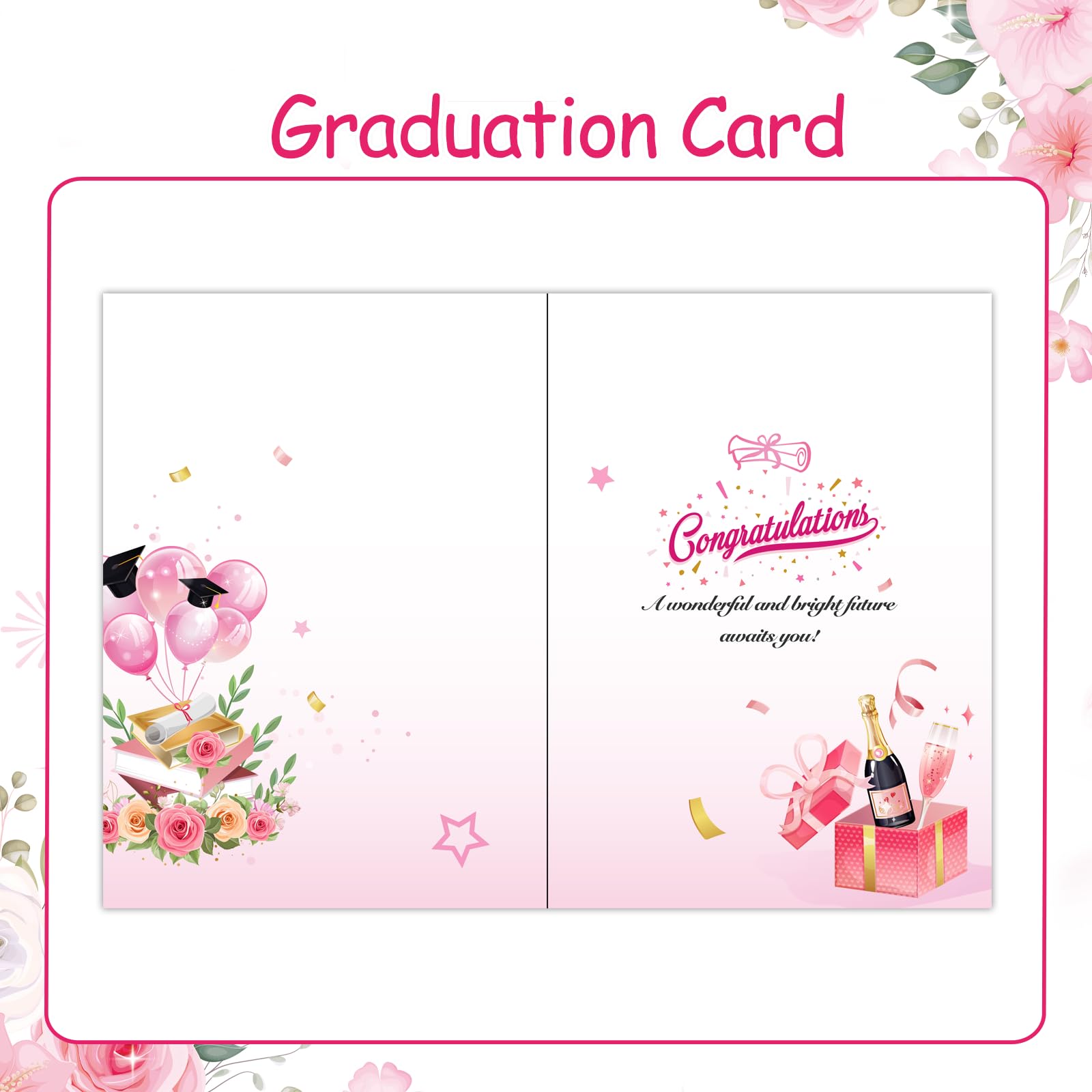 HOWAF Graduation Card Daughter, Congratulations Card with Keyring, Graduation Gifts for Daughter, A5 - Image 4