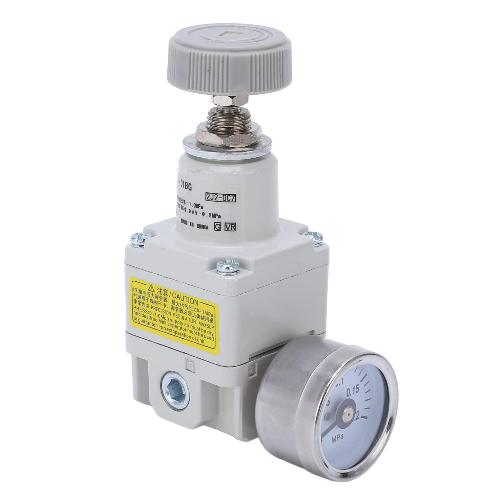 Régulateur D'air Comprimé Type SMC Soupape de Réduction de Pression Régulateur D'air Comprimé Précis avec Manomètre Régulateur de Pression D'air