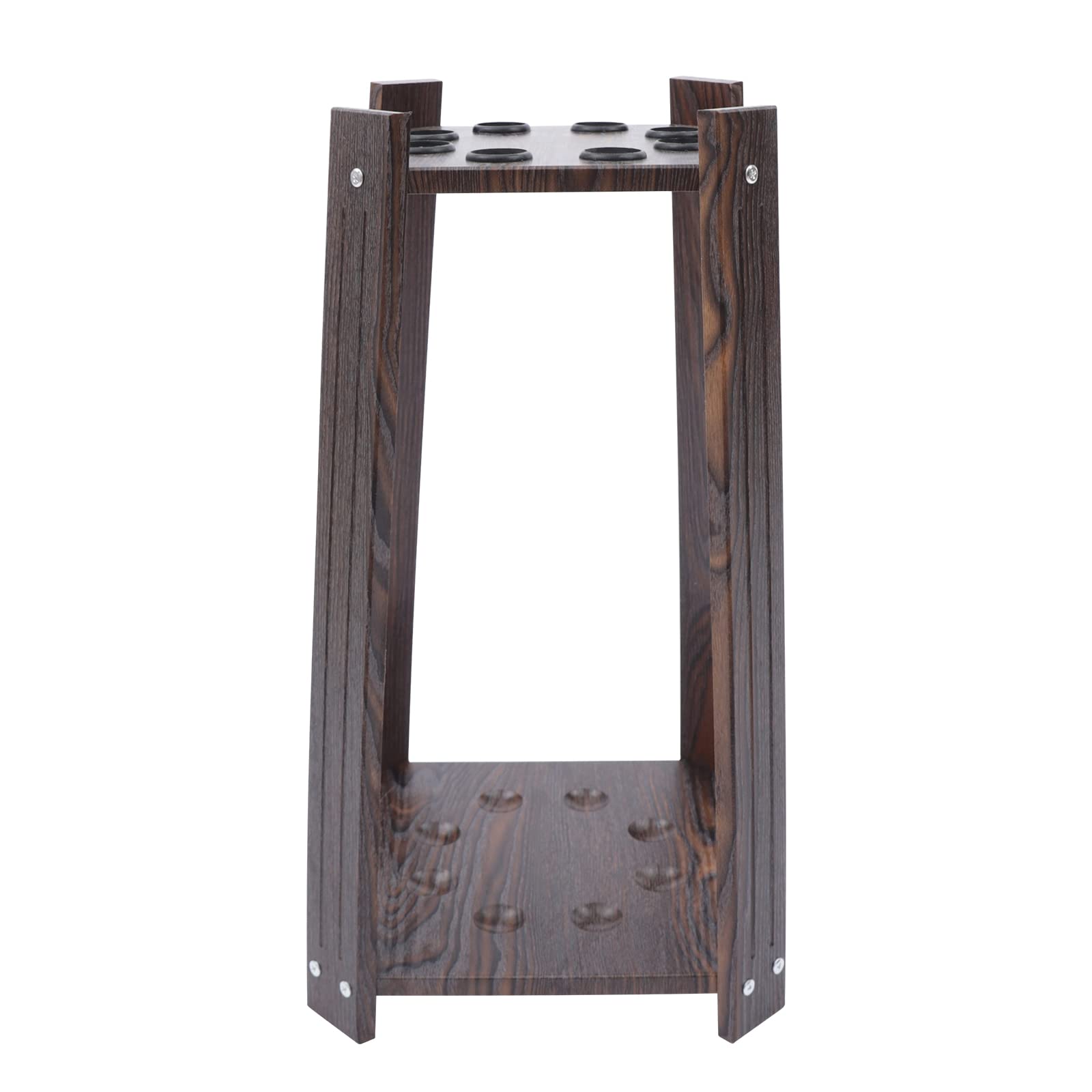 Soporte para taco de pared con 8 agujeros, para billar, taco de piscina, soporte de pared, montaje en el suelo, para tacos de billar, varios agujeros, para escuelas, hogares, retro, madera,