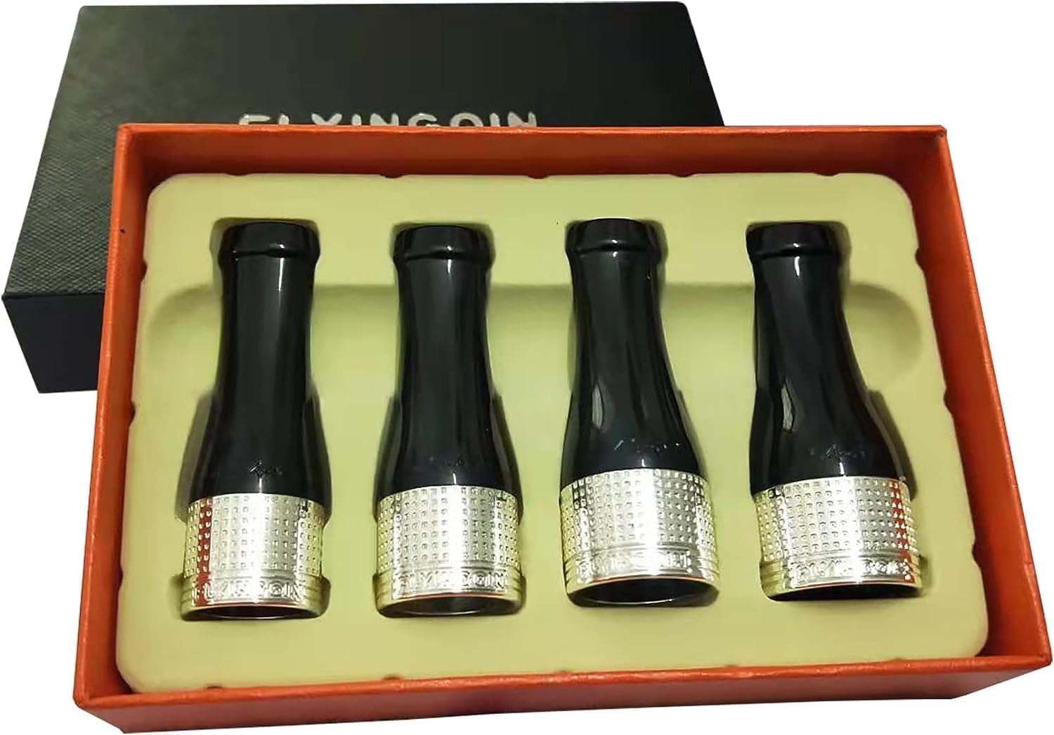 Set pipe à cigare argenté en cuivre, l'accessoire buse idéal pour vos soirées club
