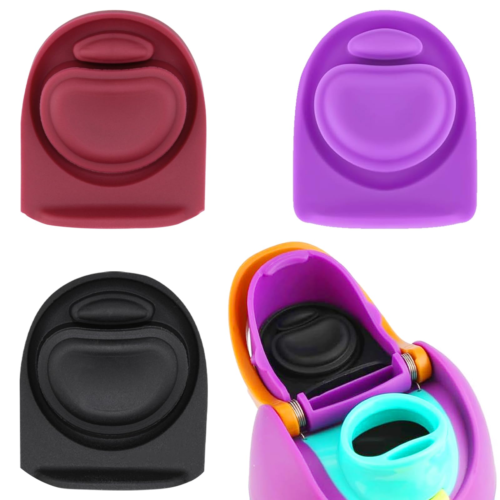 BMSQOFD 3pcs Replacement Stopper Seal Compatible with Owala FreeSip 24oz 32oz,Water Bottle Lid Insert Cap Rubber Seal Parts for Owala 16/19/24/32/40oz Spout Gasket Mouth piece Accessories HY5