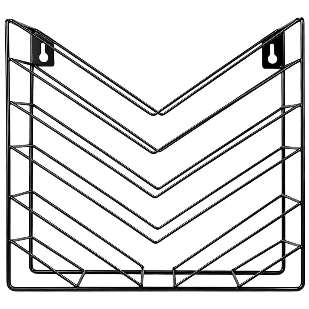 Lamdbao Hanging Wall File Organizer Organizer Document Folder Holder Metal Wall File Holder Mail Wall Mounted Magazine Rack for Office Home