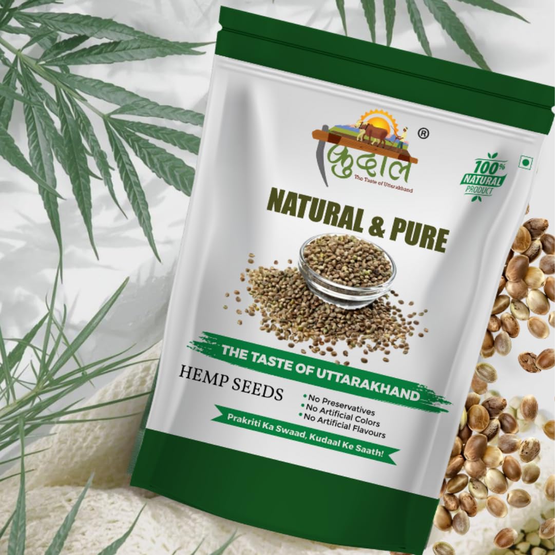 Kudaal Himalayan Hemp Seeds 200g x 2 Pack | Raw Whole Edible Hemp for Eating | High Protein Superfood | Rich in Omega 3, Omega 6 & Fiber | Vegan, Keto & Gluten Free | Perfect for Smoothies, Salads & Daily Nutrition 3