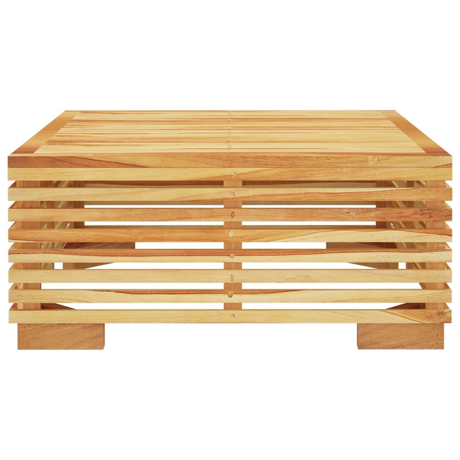 Homgoday Table basse de jardin 69,5 x 69,5 x 31 cm en bois massif teck, table d'appoint, table d'appoint pour salon, salle de réception d'invités, chambre à coucher et mobilier de bureau