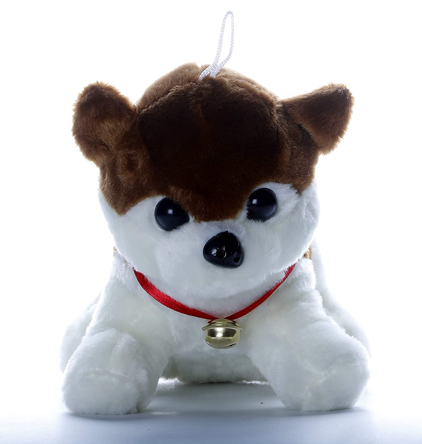 Toy Castle Cute Puppy Dog with Bell Plush Teddy Animal Soft Toy for Kids, Girls, and Boys | Made in India (Brown)