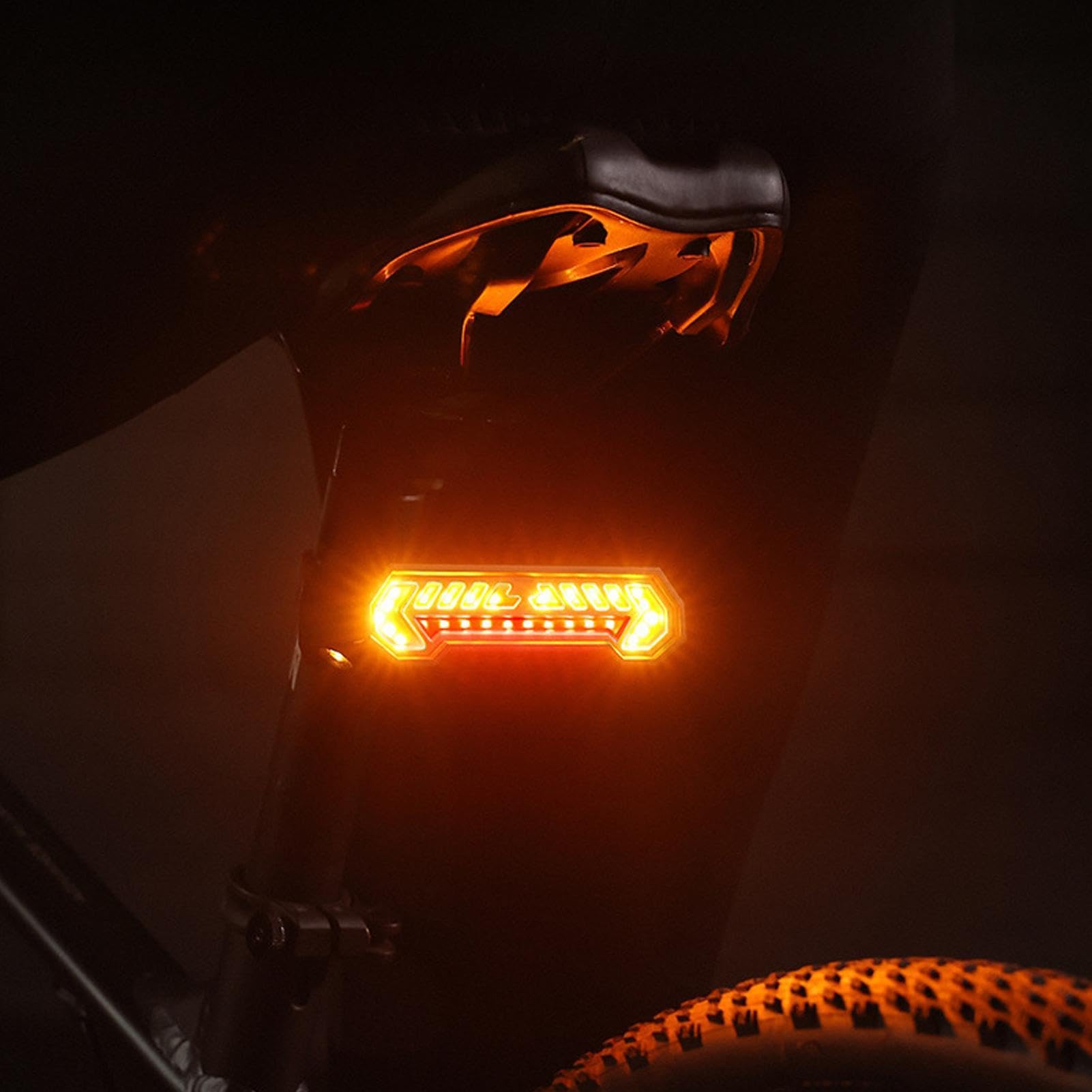 Lampe De Stop Vélo Feu Arrière Vélo À LED Sans Fil Télécommandé