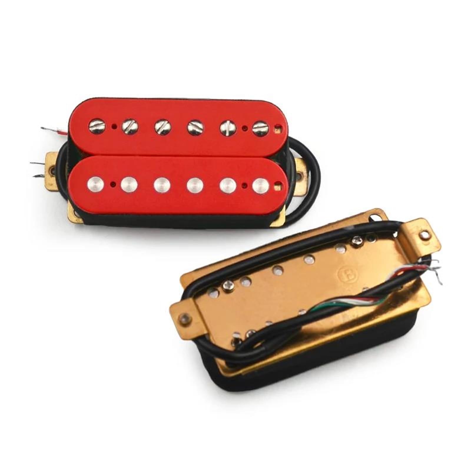 Przetwornik Do Gitary Elektrycznej Przetwornik Do Gitary Elektrycznej Humbucker W Kolorze Czerwonym | Podwójna cewka do gitary elektrycznej (czerwona N i B)