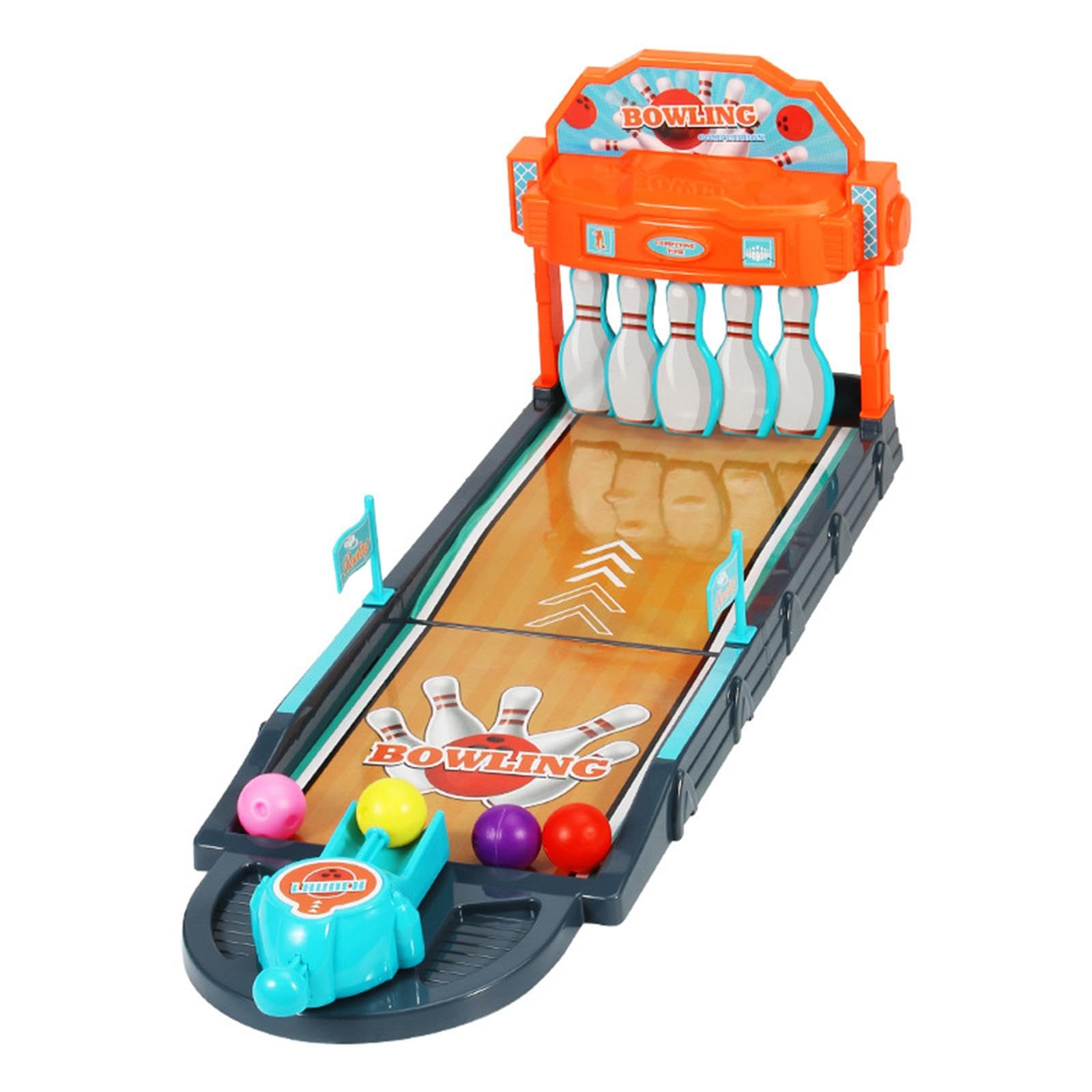 MagiDeal Mini Set da Gioco da Bowling da Tavolo, Giocattolo da Bowling da scrivania, educativo e Divertente, per Feste, intrattenimento, Ragazzi e Ragazze.