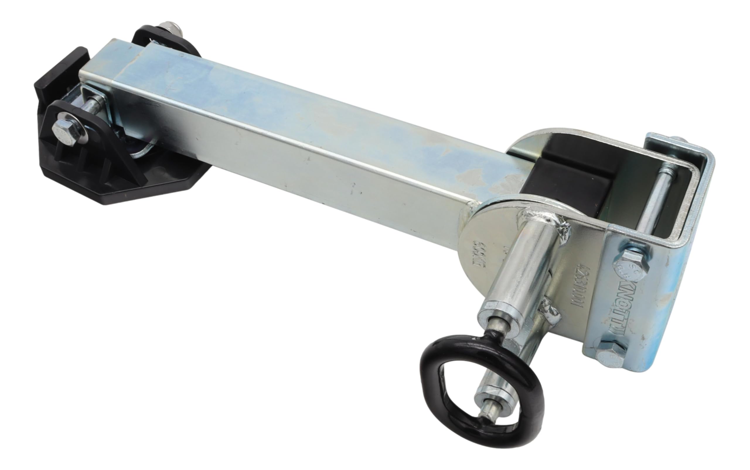 trailer parts4u Set Knott Schwenkstützen inklusive Kurbel 410mm 600kg Ausdrehstütze Kurbelstütze ausdrehbar schwenkbar PKW Anhänger 426310.001