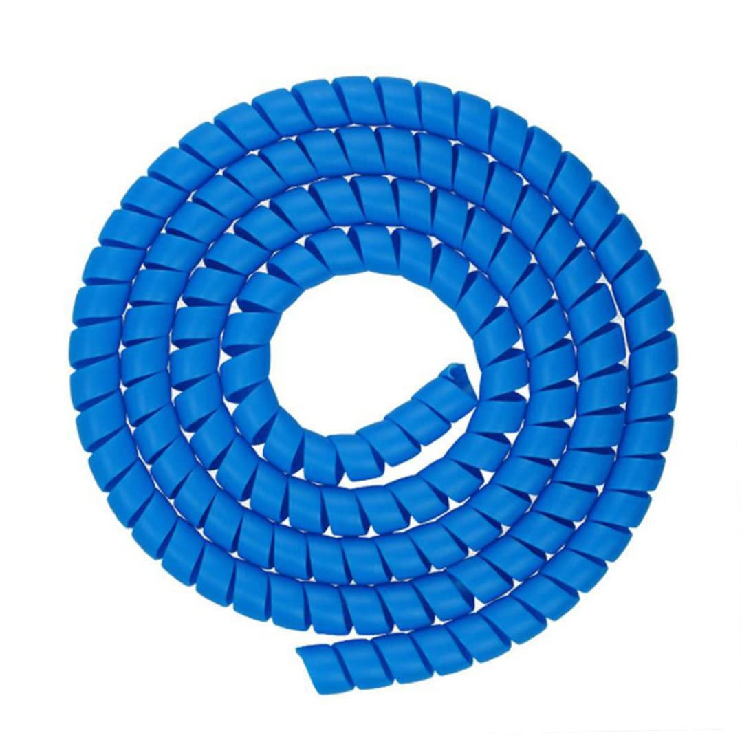 Hbbgdiy Blue Scooter Brake Line Spiral Tube Protector Cover 1M Electric Scooter Cable Housing