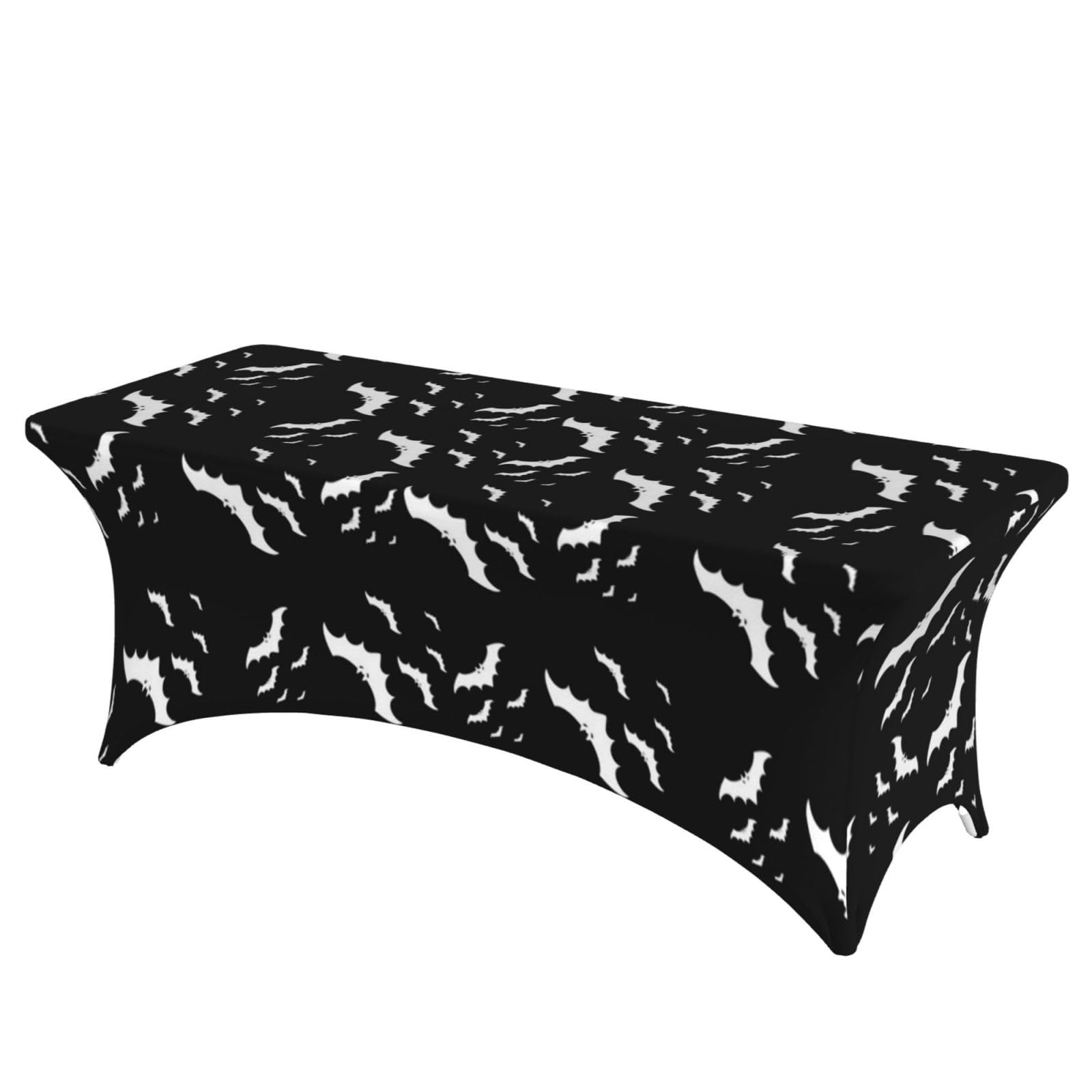 ERCgad Halloween Flying Bats Print Rectangular Tablecloth Dining Banquet Party Events Home Celebration Table Cover