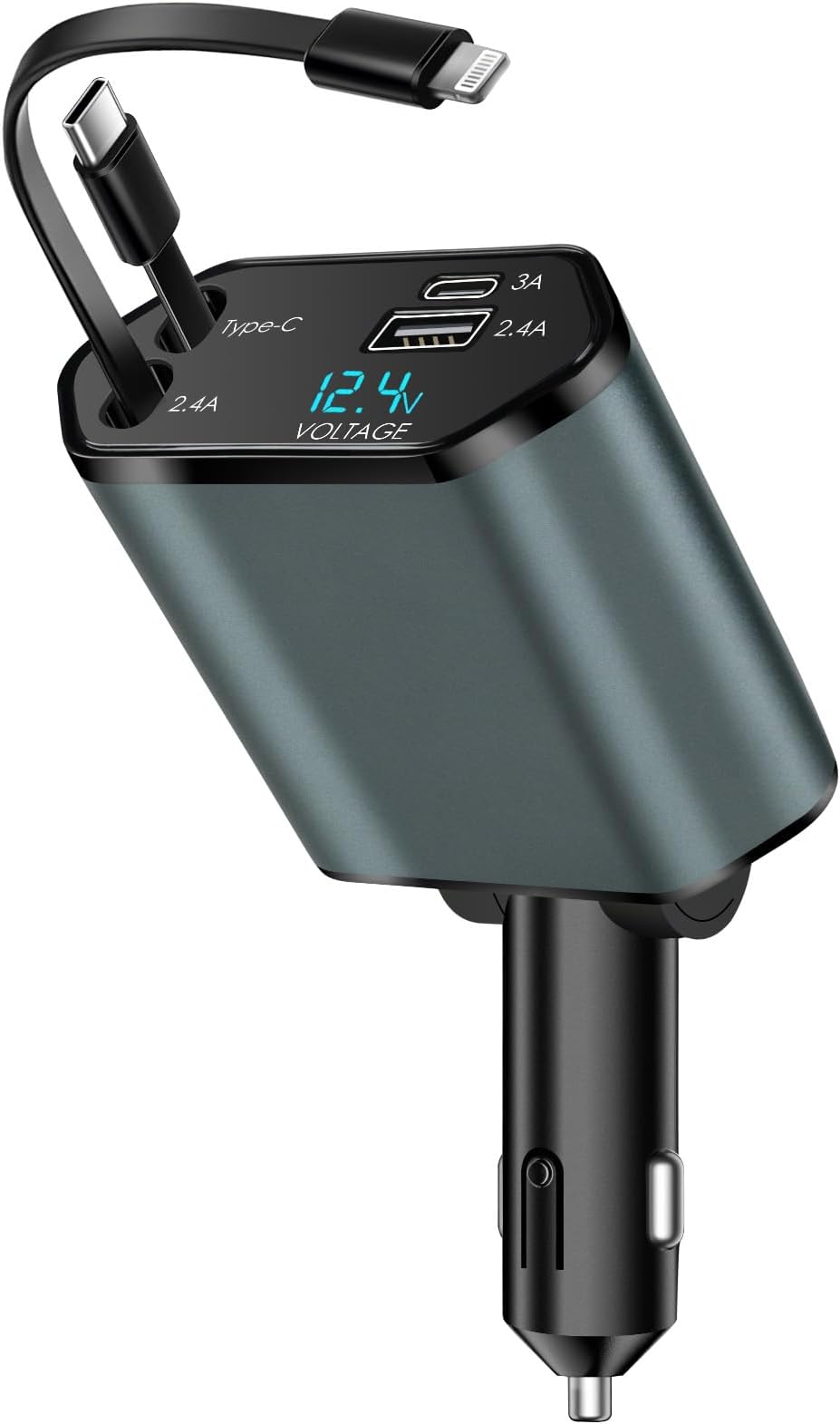 Allume-cigare USB C 90W, PD QC 30W, Chargeur De Voiture &agrave; Charge