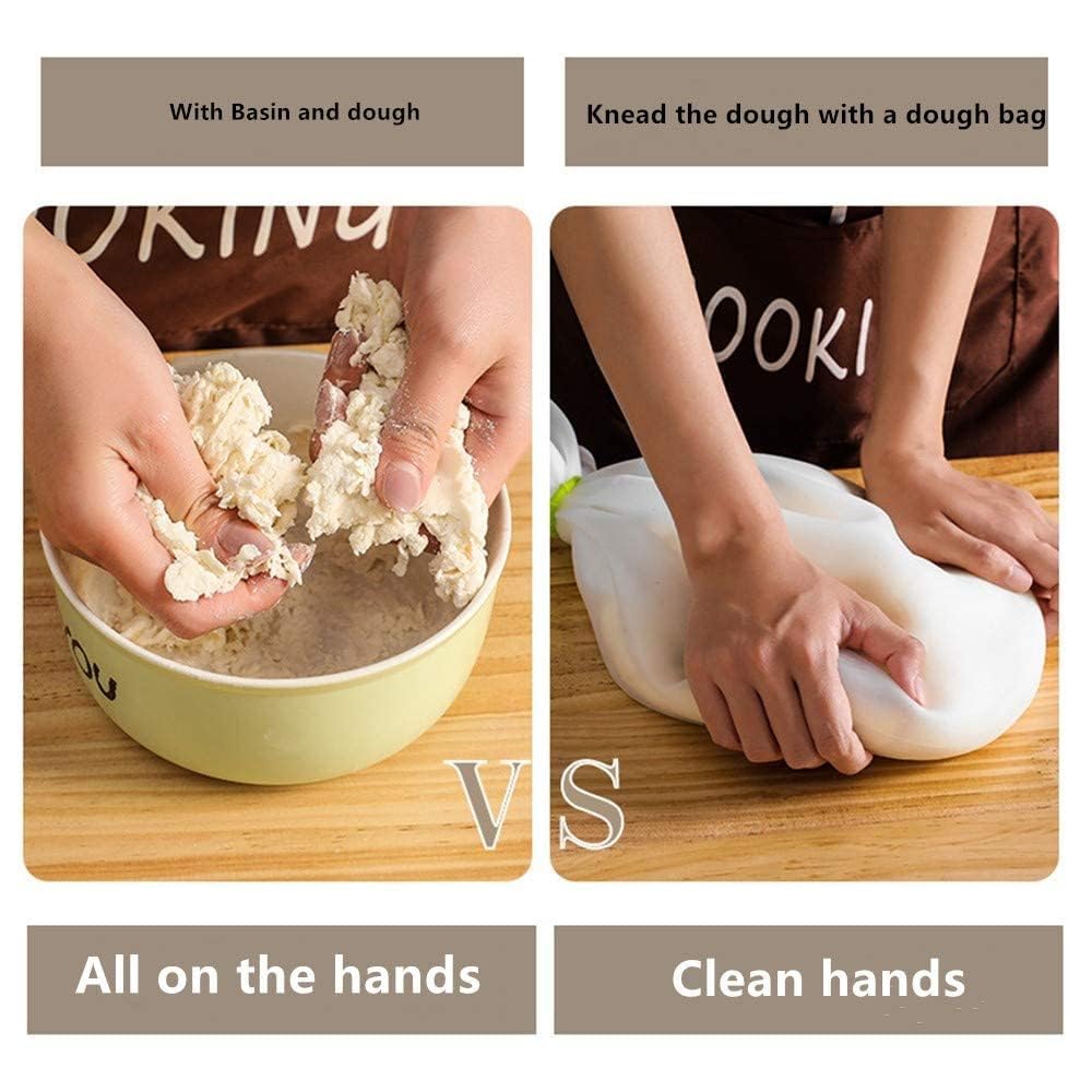 Silicon Atta Kneading Dough Maker Bag, Silicone Preservation Magic Kneading Bag for Mixer for Bread, Pastry, Pizza & Tortilla Flour-Mixing Bag Best Non-Toxic Multifunctional Cooking Tool 3