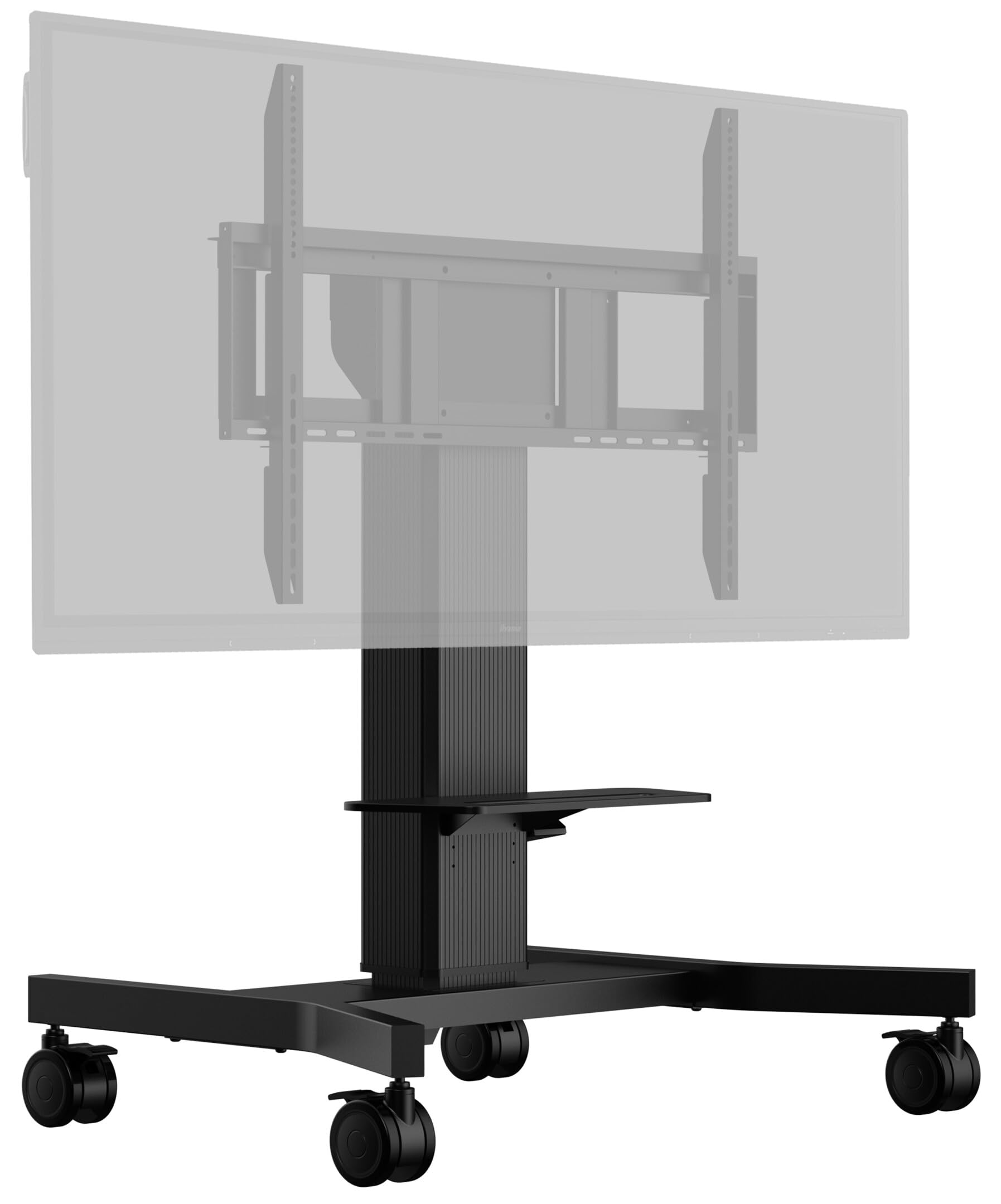 iiyama MD CAR1021-B1 elektrisch höhenverstellbarer Fahrwagen (500mm) für Large Format (Touch-) Displays bis 86 Zoll, max. 100 kg