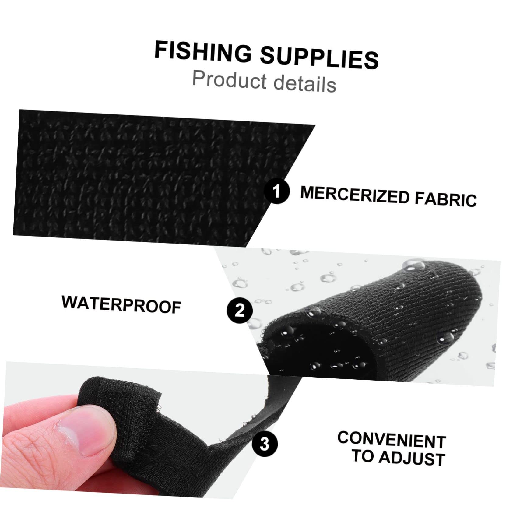 Yardwe 2sets Fishing Rod Belts Professional Ties for Rods Stretchy Straps Holders Fishing Tackle Supplies 2pcs*2