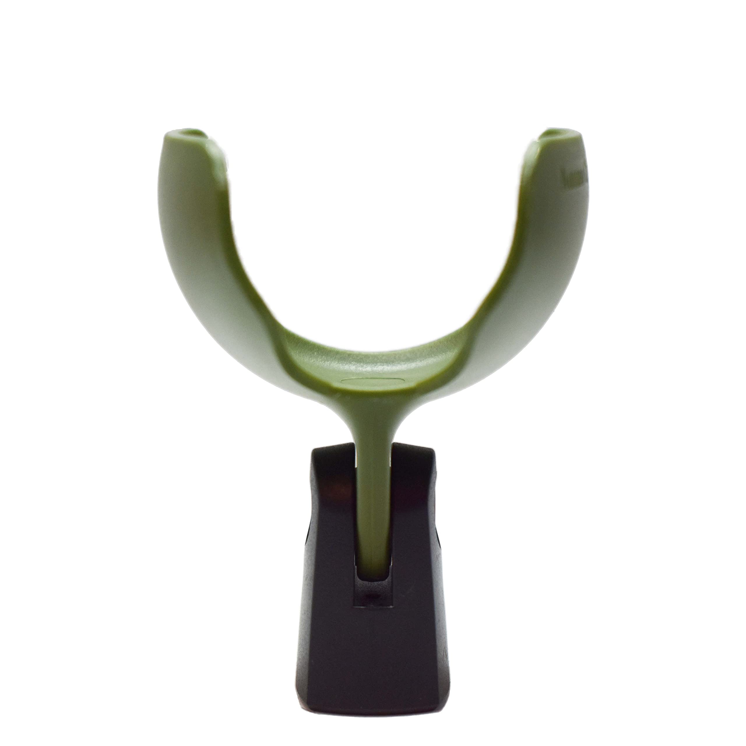 Ammo Clip 520 Support de micro Bullet compatible avec Shure 520DX Green Bullet, Superlux D112/C et autres microphones harmonica similaires (vert olive)