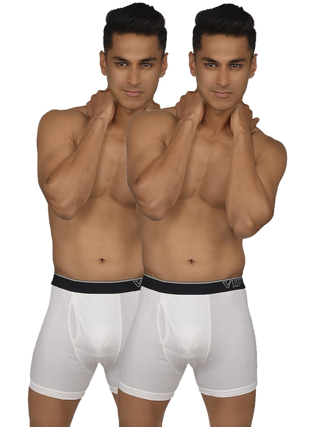 vip Regal 1300W Men White 100% Cotton Rib Trunks-picture-19