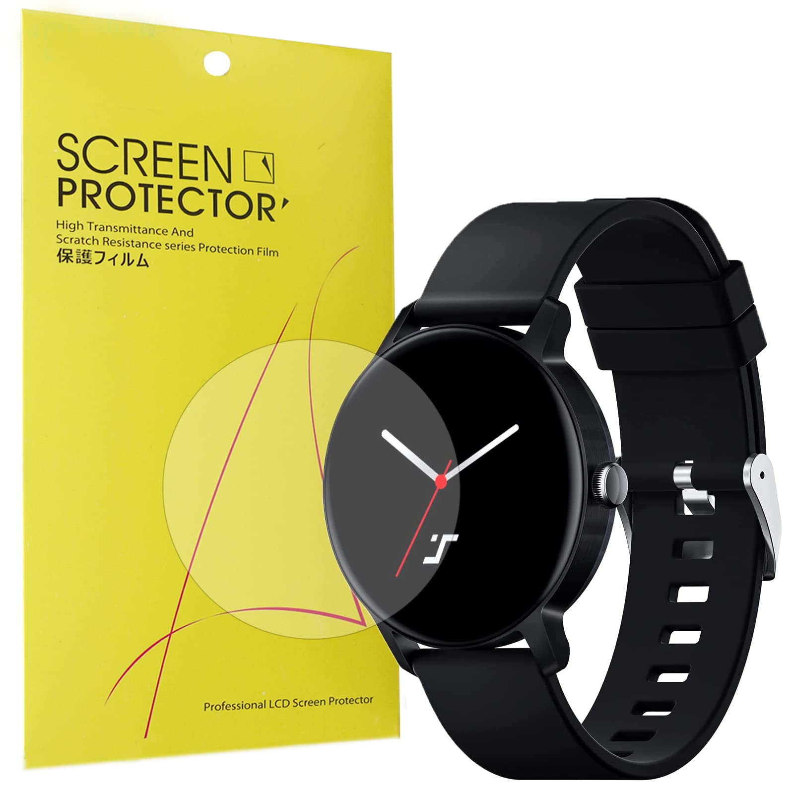 Compatible for Tinwoo Smart Watch Screen Protector, [6 Pack] onetuo Premium High Definition Ultra HD Film Compatible with Tinwoo T37WL Smart Watch (40mm) (6 pack)