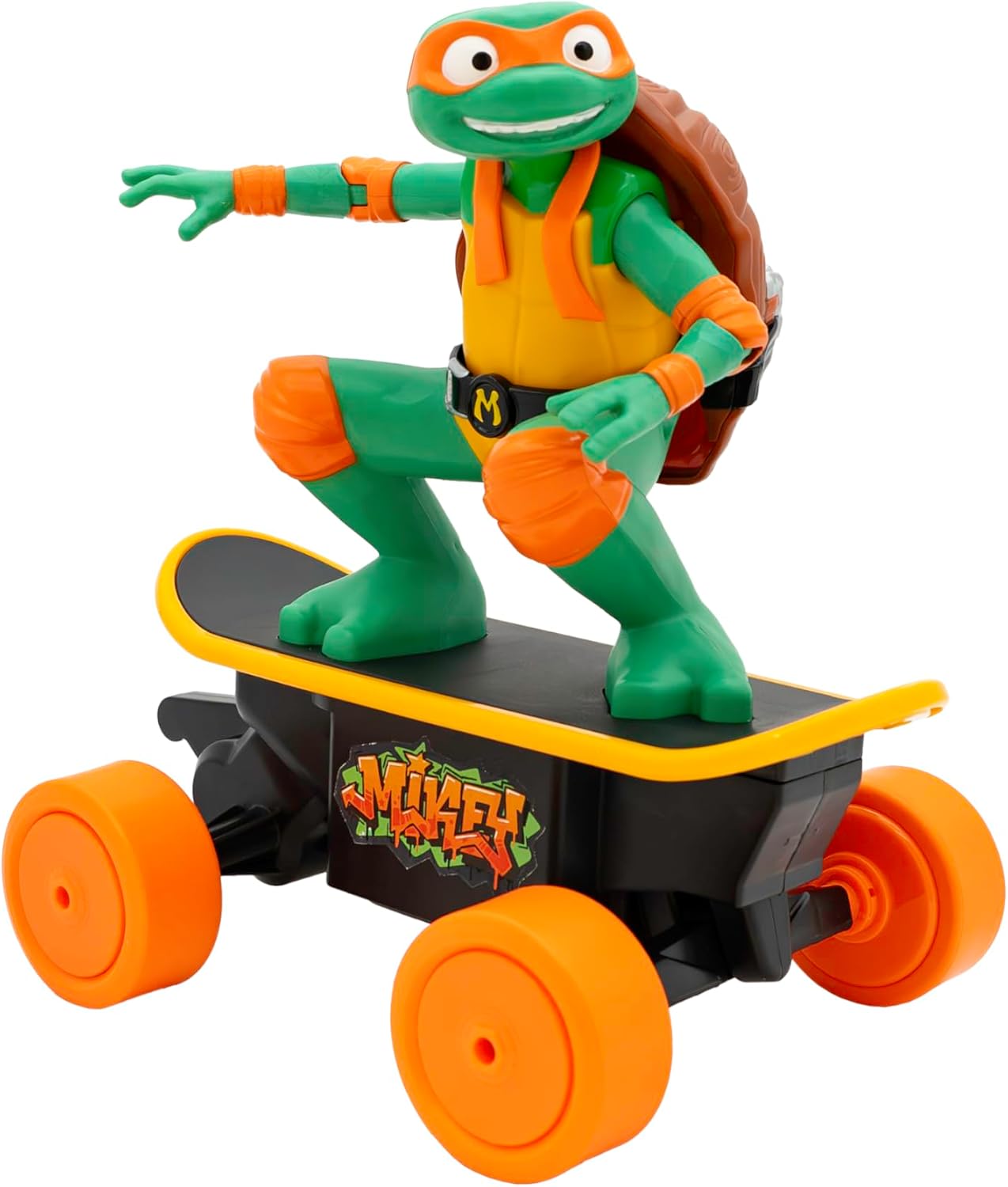 Teenage Mutant Ninja Turtles Mikey Cowabunga Skate RC Car Toy, Imitates Real Skate Tricks, Ages 5+