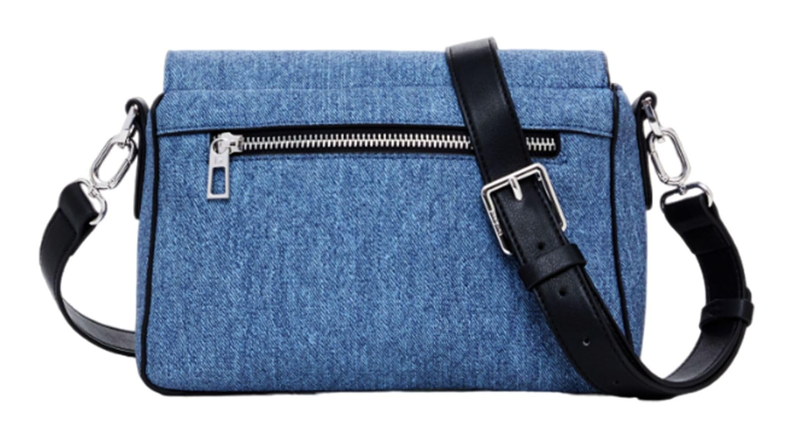Desigual Accessories-Borsa a Mano in Poliuretano, Accessori Donna, Blu