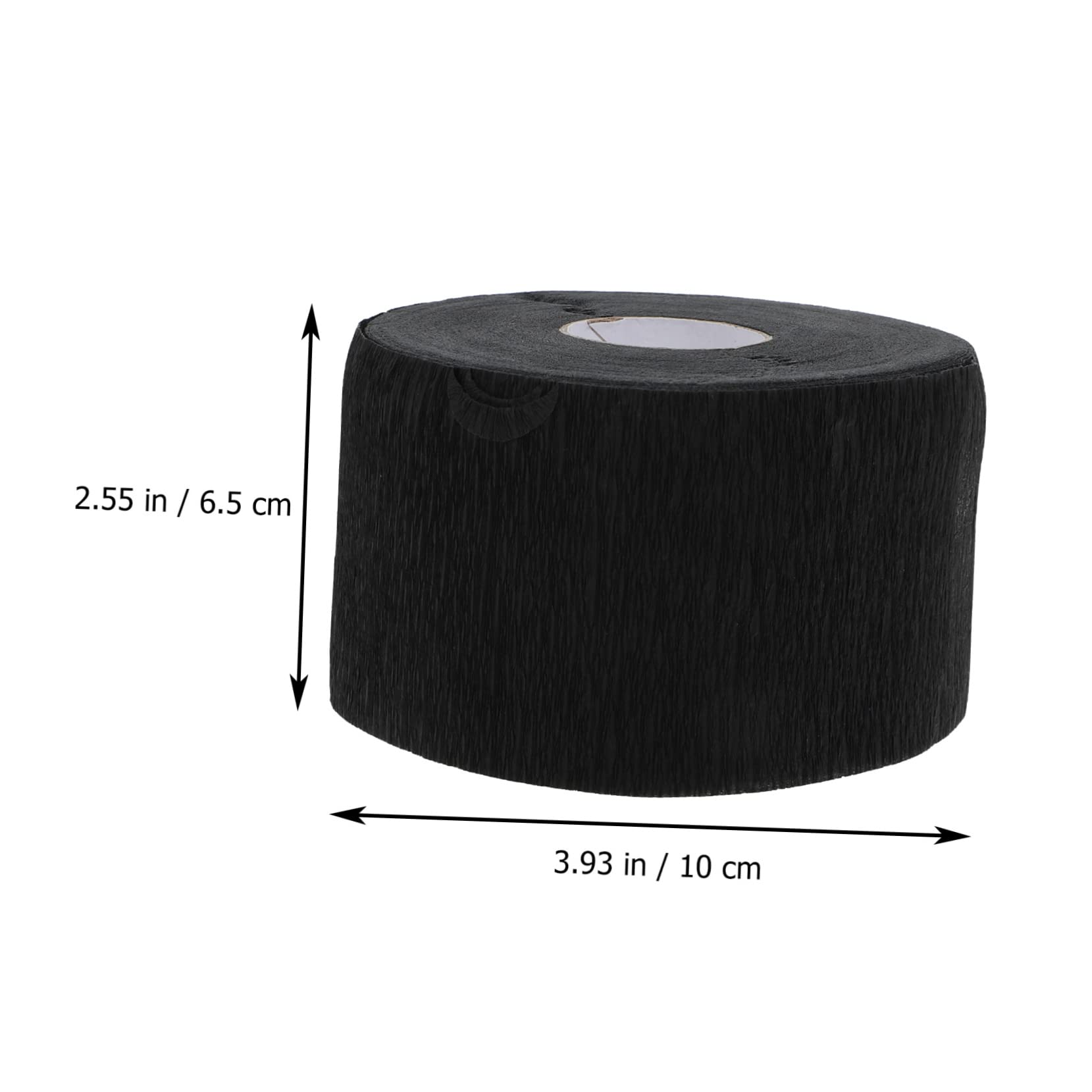 Gogogmee 10 Rolls Disposable Neck Papers for Hair Styling Barber Neck Strip Black Wrap Strips Reusable Hair Wraps