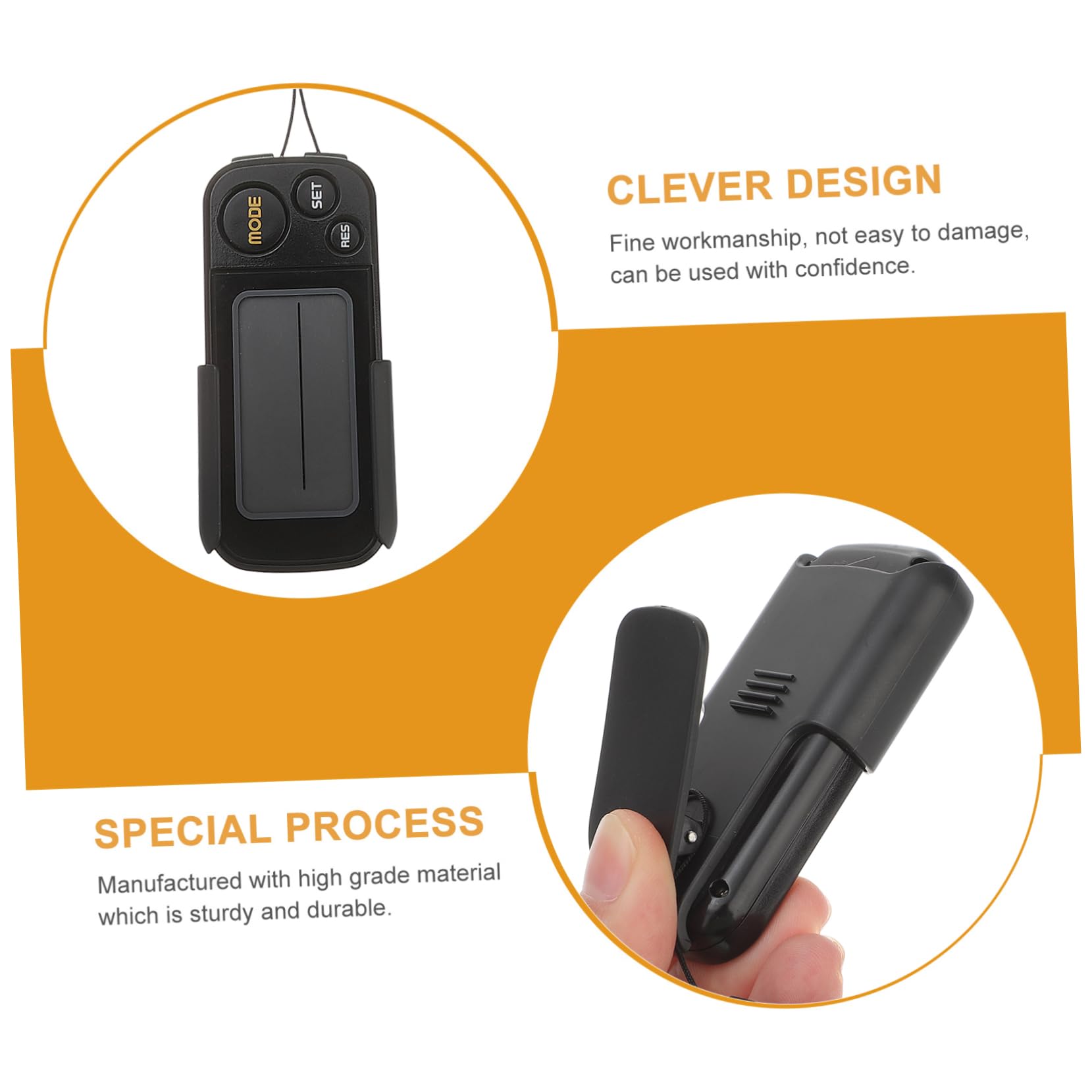 DECOMELODY Clip Digital Pedometer for Walking Running Exercise Portable Fitness Tracker with Step Counter Calories Burned and Exercise Comfortable Wear Options for Daily