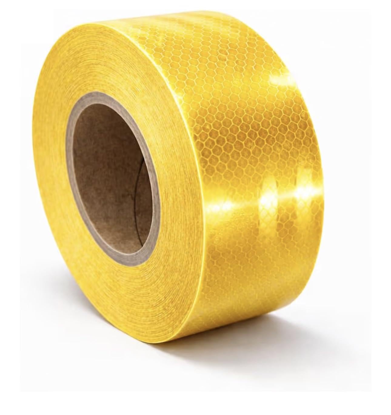 Yellow Reflective Safety Tape Roll 2 inch X10 Meter with Honeycomb Pattern | High Visibility, Self-Adhesive, Weather Resistant, Traffic & Road Use, Bright Yellow Colour-image-42