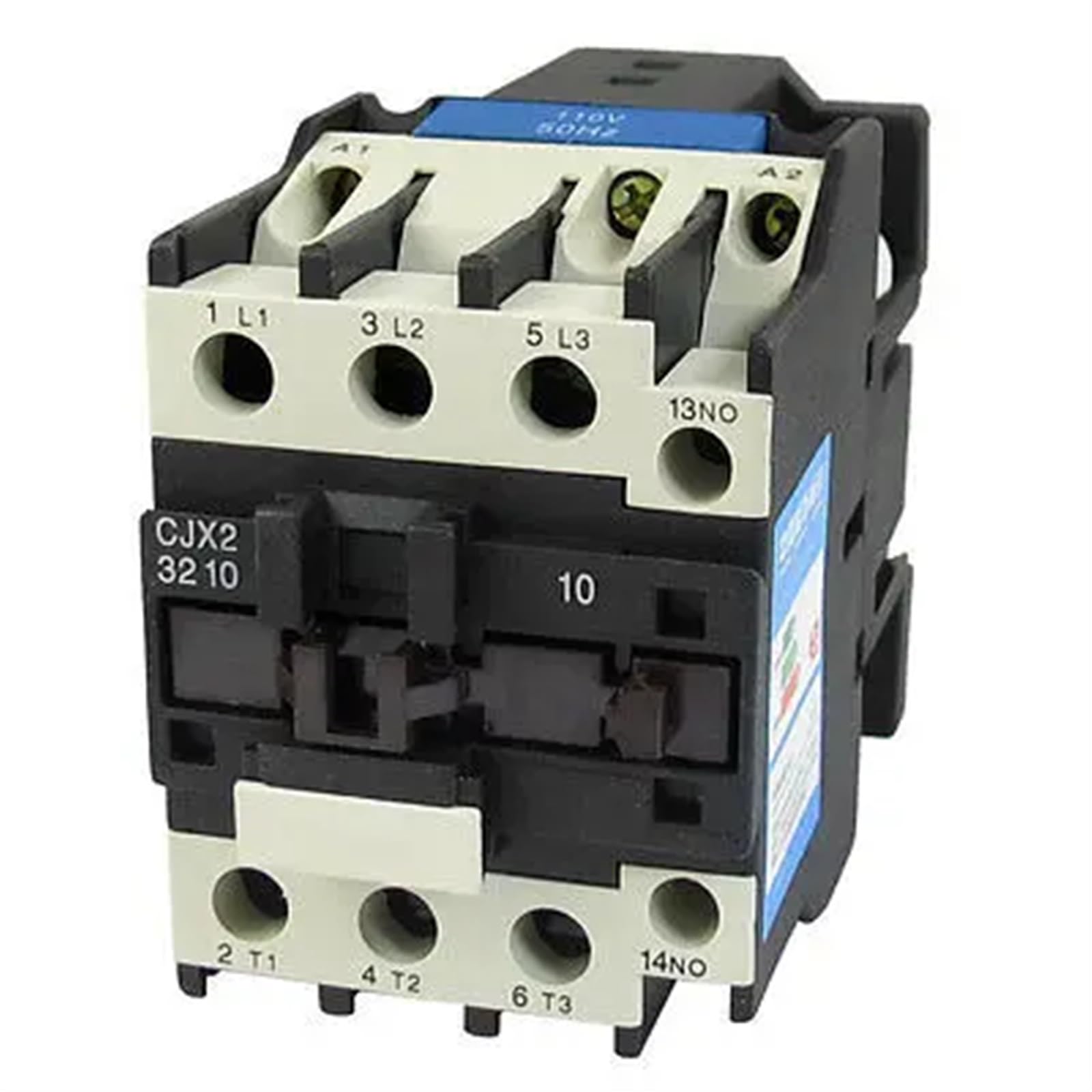 QEFHSVVZE 110V Coil Motor Controler AC Contactor 3 Pole NO N/O 660V 15KW CJX2-3210