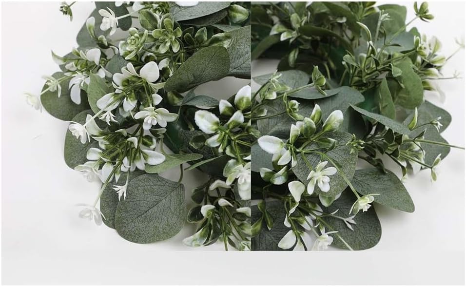 Garland Grass Artificial Eucalyptus Leaf Wreath Window Layout Wall Pendant Christmas Decorations