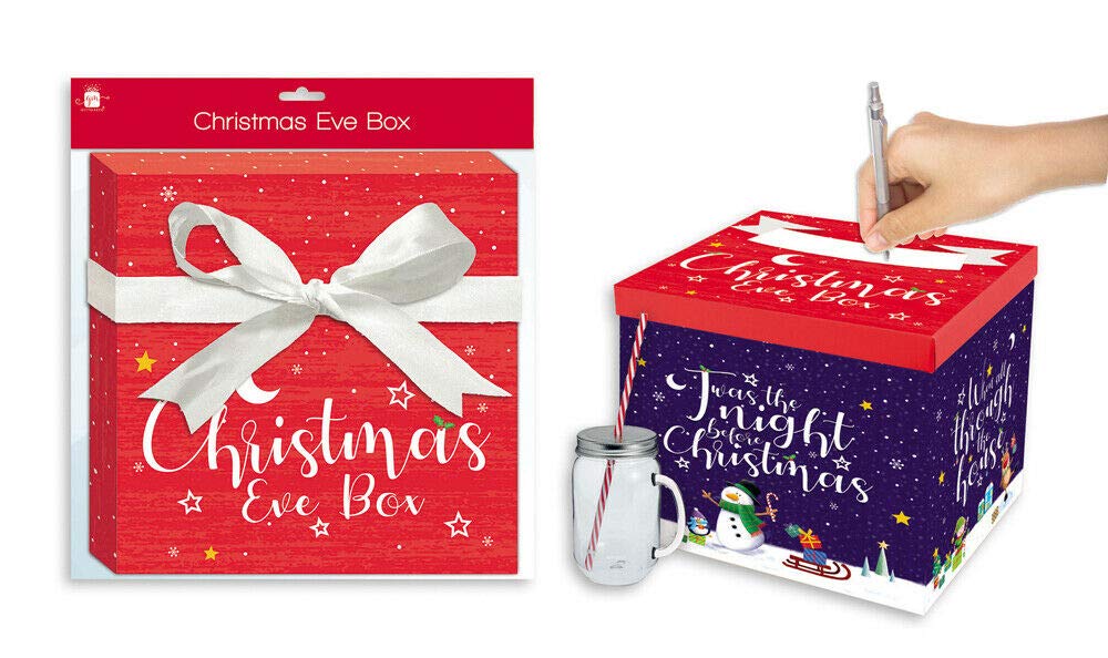 Giftmaker CollectionChristmas Eve Gift Box, Cardboard, Multi, 28cm Cube