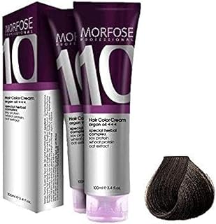 كريم تلوين الشعر الاحترافي 10 من مورفوز، 100 مل، رقم لون بني لايت دور 5.3
