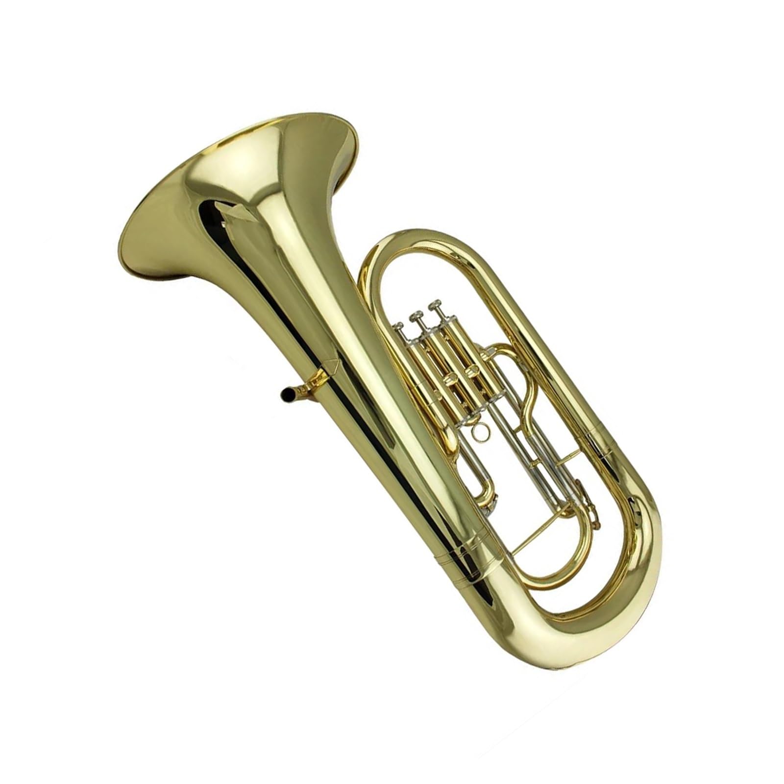 Goldlackiertes Phosphorbronze Bleirohr Weißes Kupfer Tuning Euphonium 3 Kolben