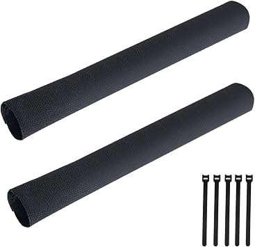 Climbing Rope Protector Sleeve Durable Rope Protector with 5 Pcs Reusable Cable Ties for Rock Climbing, Mountaineering, Aerial Work etc