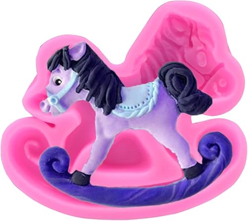 Fondant Mould 5 Pieces Trojan Silicone Candy Mold Carousel Cake Mold Chocolate Cake Decoration Mold