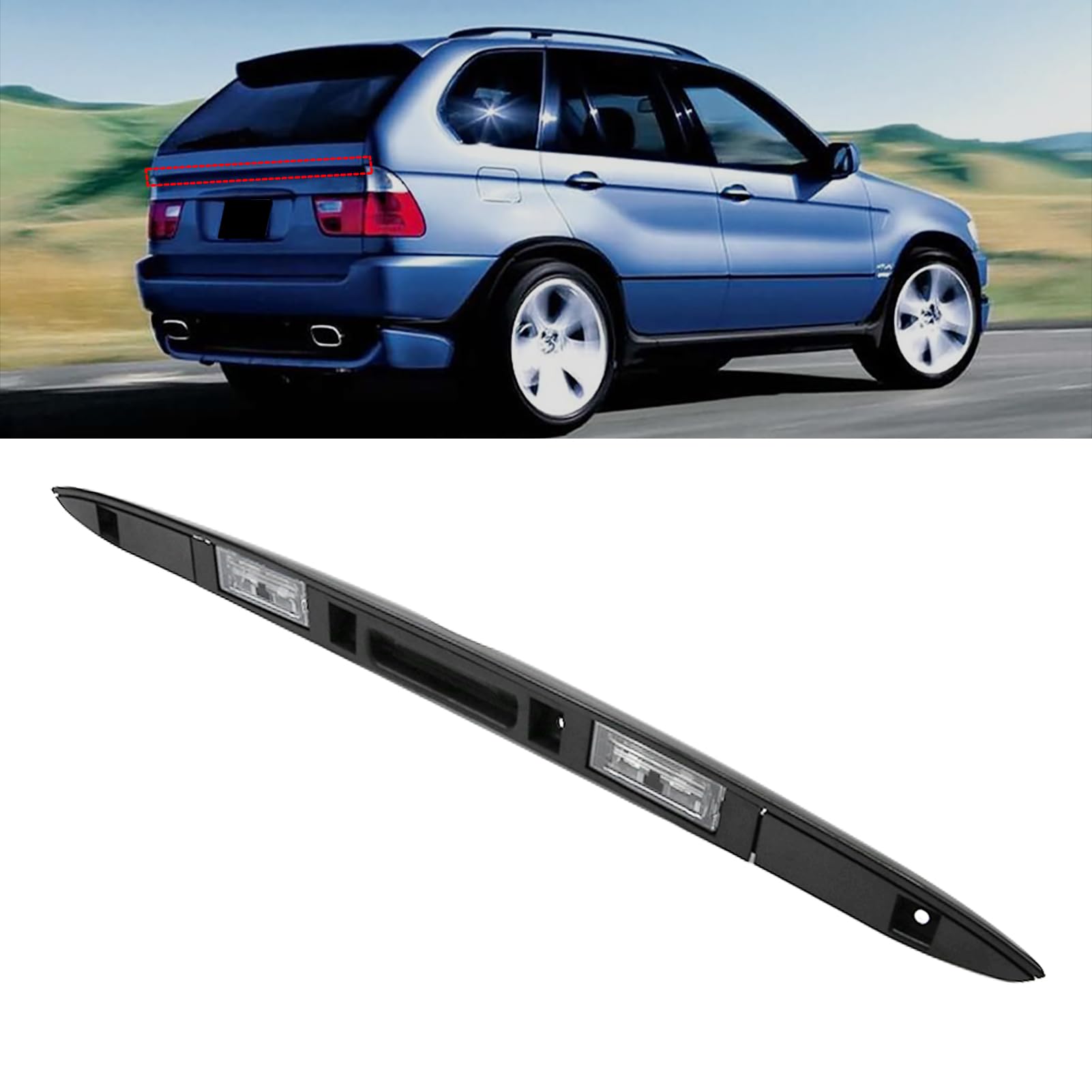 SHSBSCAR E53 Heckklappengriff, Heckklappengriff mit Schlüsseltaste  