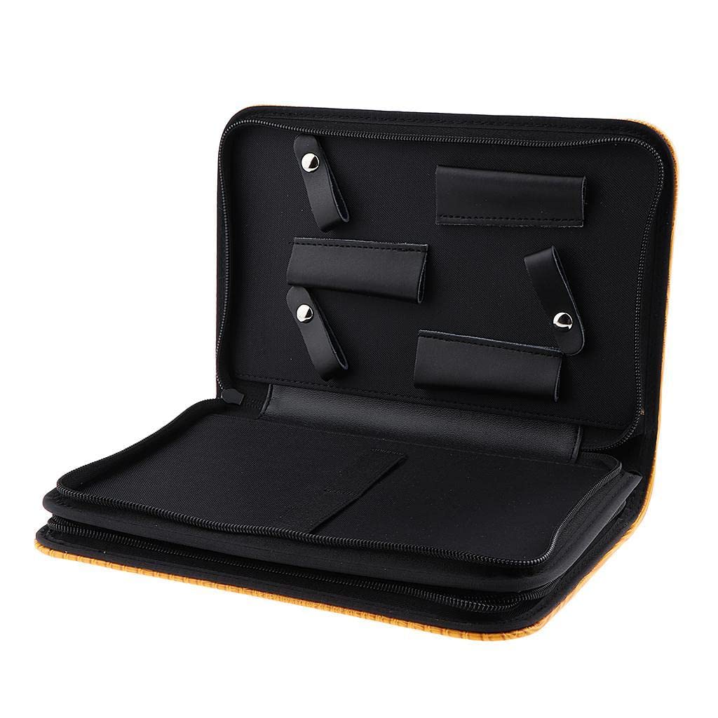 Friseur-Scherentasche Aus PU-Leder, Großes Werkzeug-Etui Für Stylisten – Schwarz, Robust