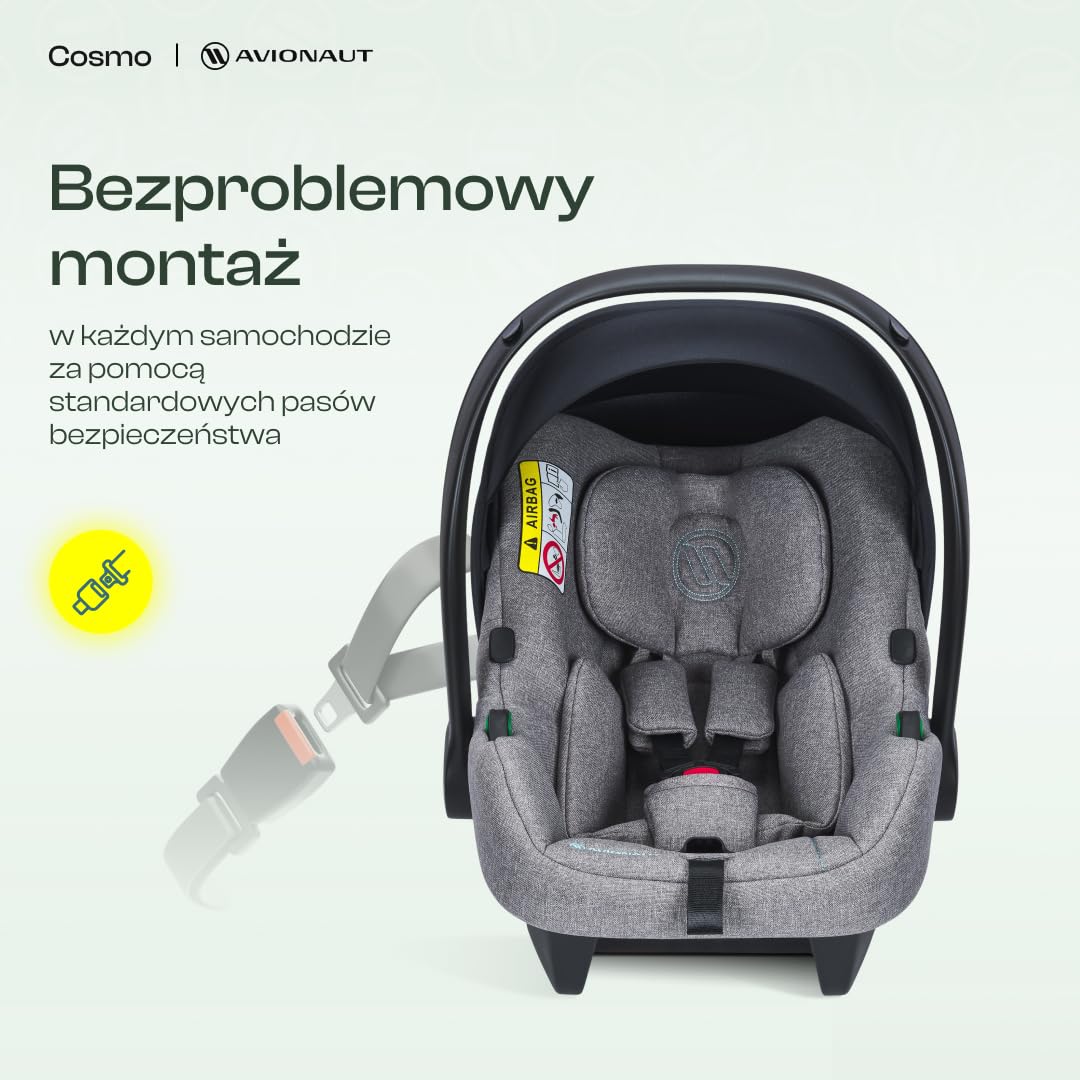 Fotelik Avionaut Cosmo Smart i-size (0-13 kg, 40-87 cm) lekki BESTSELLER