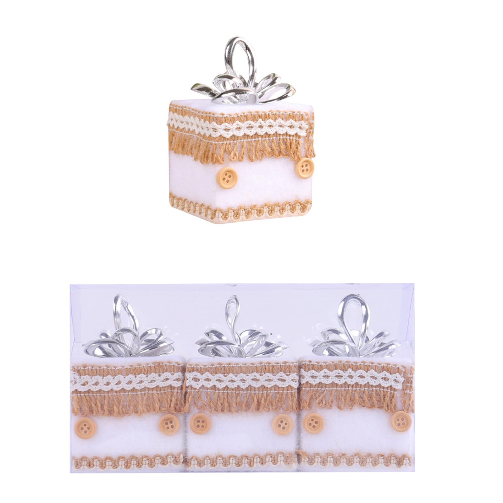 Tsophreniq Festival Hanging Decoration Christmas Tree Hanging Ornament Festival Props Giftbox Christmas Tree Decors Decoration