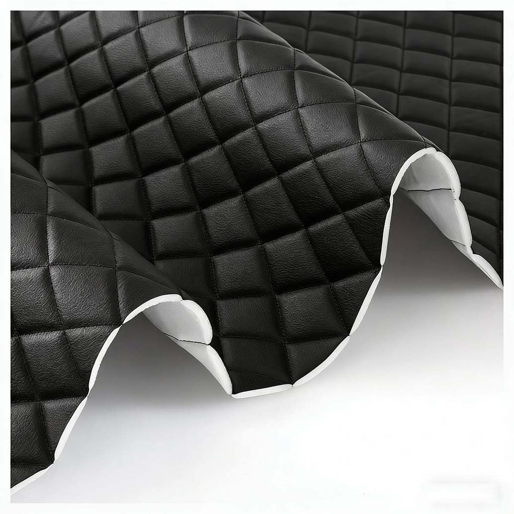 Tessuto in Ecopelle/Finta Pelle per Rivestimento e Arredamento– Pelle Sintetica Morbida per Arredo, Divani, Sedie, Casa, Accessori(Black,1.6X4m)