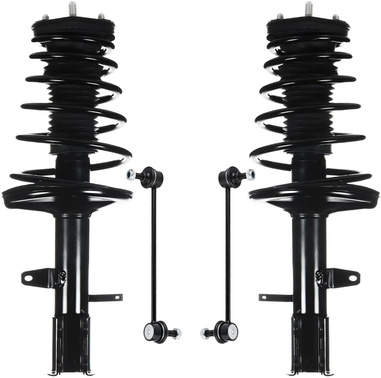 Detroit Axle - 4WD Rear 4pc Struts Sway Bars for 09-12 Toyota Venza, 2 Struts & Coil Spring 2 Sway Bars 2009 2010 2011 2012 Replacement Suspension Kit Struts Shocks