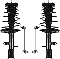 Vista 74 de Detroit Axle - Kit de puntales delanteros para Volvo C30 C70 S40 V50, 2 puntales muelle helicoidal 2 estabilizador, barra estabilizadora, enlaces