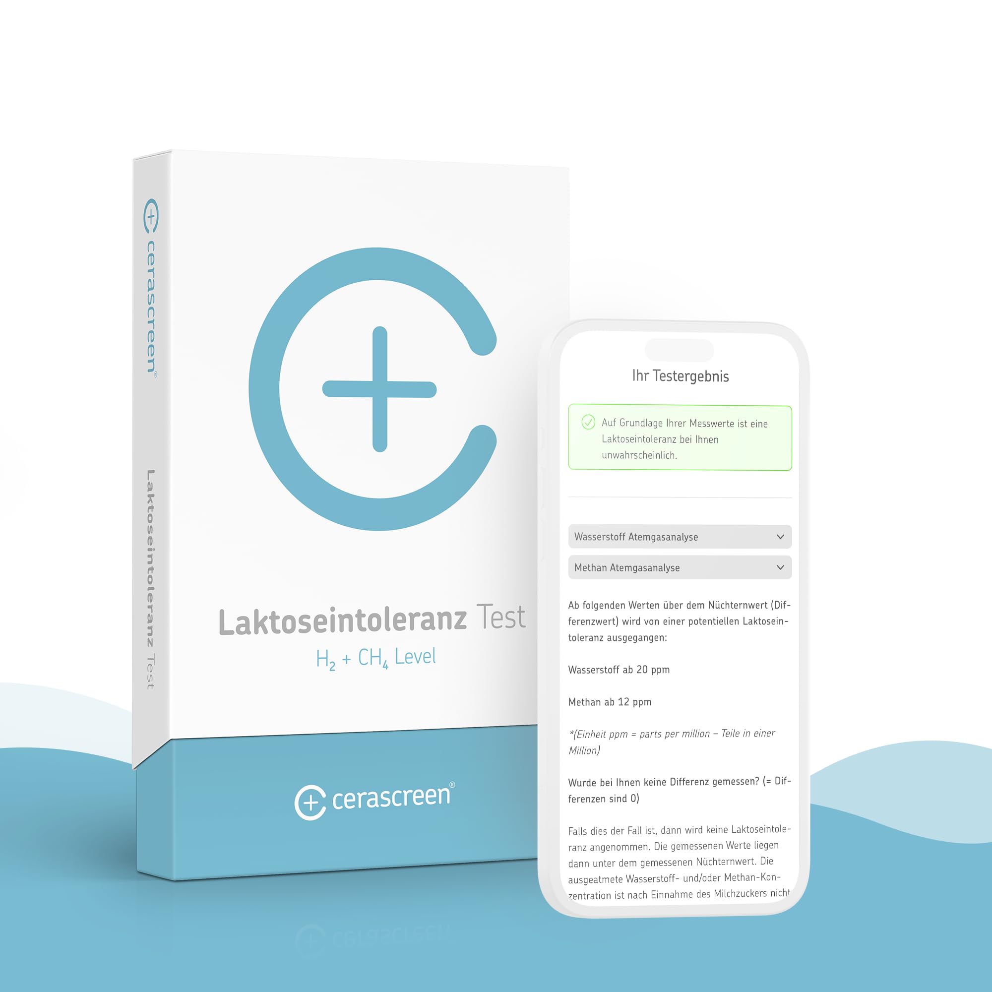cerascreen Laktoseintoleranz-Test – Laktose-Unverträglichkeit schnell & einfach per Selbsttest von Zuhause bestimmen | Laktose Atemtest | Jetzt Milchzucker-Unverträglichkeit selber testen