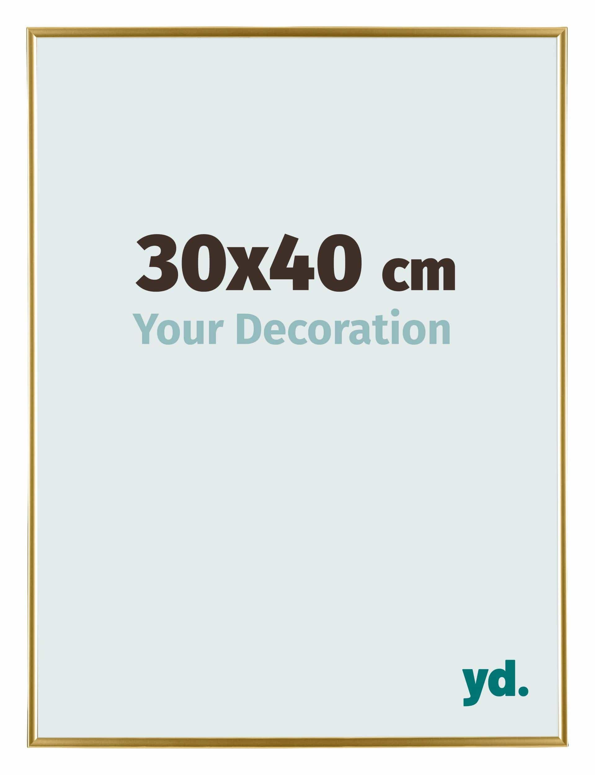 Your Decoration - Picture Frame 30x40 cm - Gold - Decorative Wall Frame in Plastic with Antireflection - Frame 30x40 - Evry โ image 1