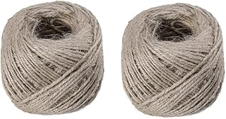 Ciieeo 2pcs Colored Twine Christmas Twine Party Decoration Jute Nativity Craft Jute Thread Natural Twine String for Arts Jute String Roll Jute Rope Crafts Craft Rope Gift Clip Vintage