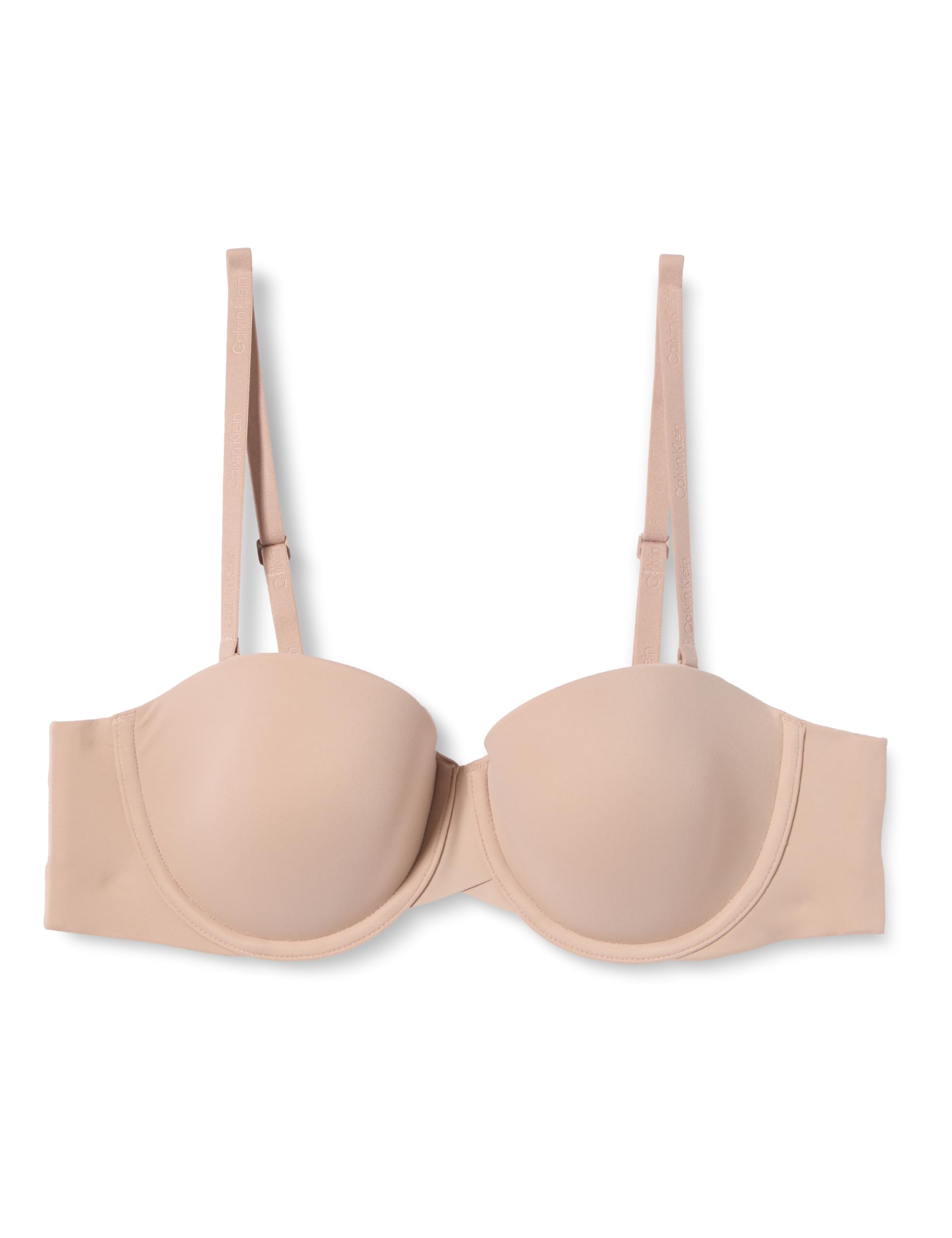 Calvin Klein Women’s Lightly Lined Strapless Bra with Stretch, Beige (Cedar), 36A