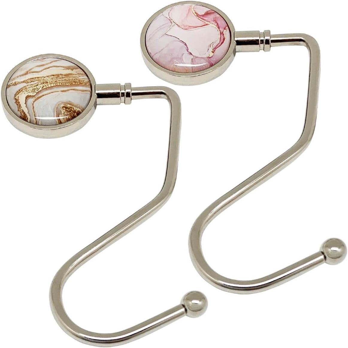 ROFLYER Purse Hooks for Table, S Instant Metal Purse Hanger