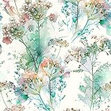 JiffDiff Floral Peel and Stick Wallpaper Watercolor Dandelion Wallpaper Abstract Botanical Wallpaper