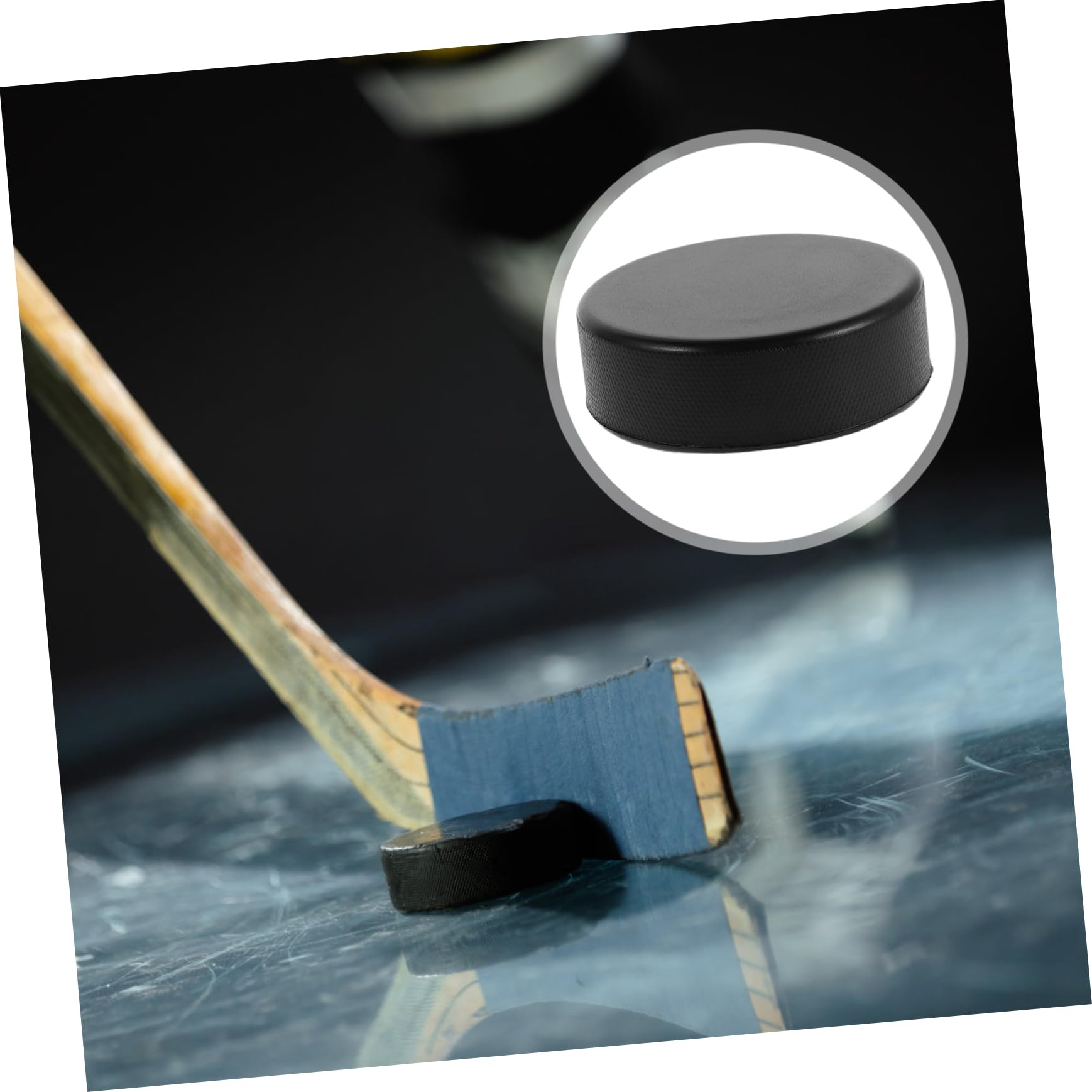 Yardwe Rondelles D’entraînement de Hockey 20 Pièces PU Noir