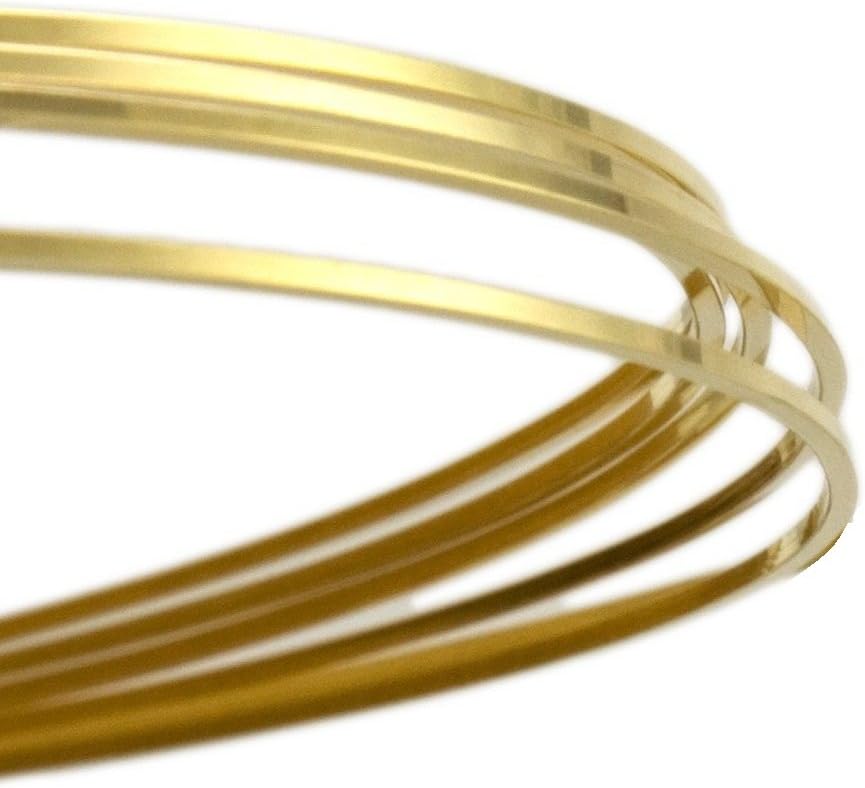 16 Ga Yellow Brass Square Wire Dead Soft 25 Ft Coil